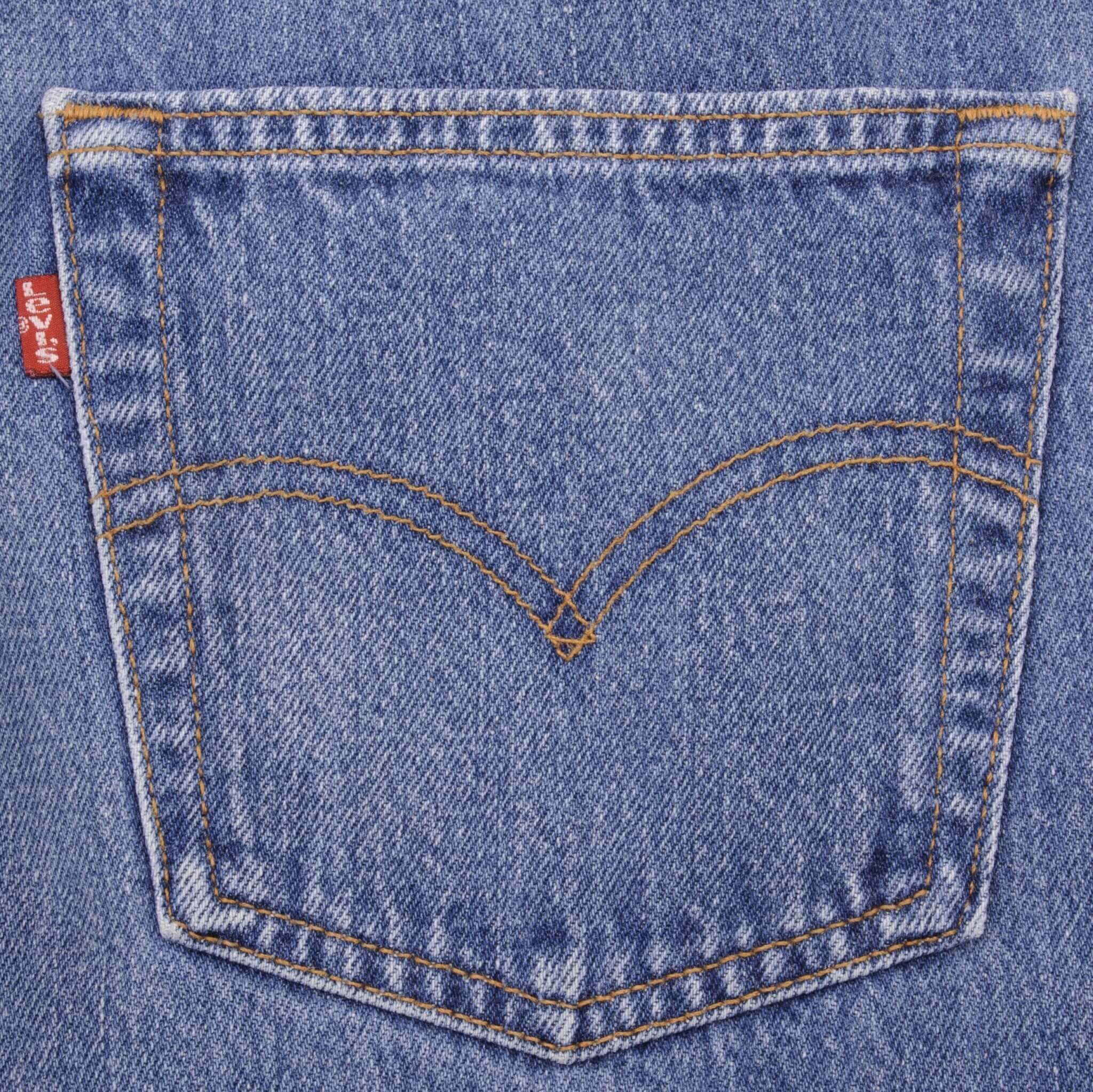 Beautiful Indigo Levis 501 Jeans 1990s Made in USA with Medium Wash  Size on tag 38X36 Actual Size 37X34 Back Button #524