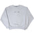 Full front of grey Nike Air crewneck sweatshirt with centered chest embroidery