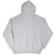 Back of grey Nike pullover hoodie with plain design