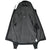Open black Carhartt hoodie showing gray sherpa lining throughout the interior