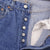 Beautiful Indigo Levis 501 Jeans 1980s Made in USA with Medium Dark Wash  Size on tag 33X36 Actual Size 31X31  Not original hem