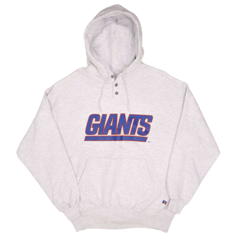 Vintage Nfl New York Giants Russell Heavyweight Hoodie Sweatshirt Size 2XL 1990S Made In USA