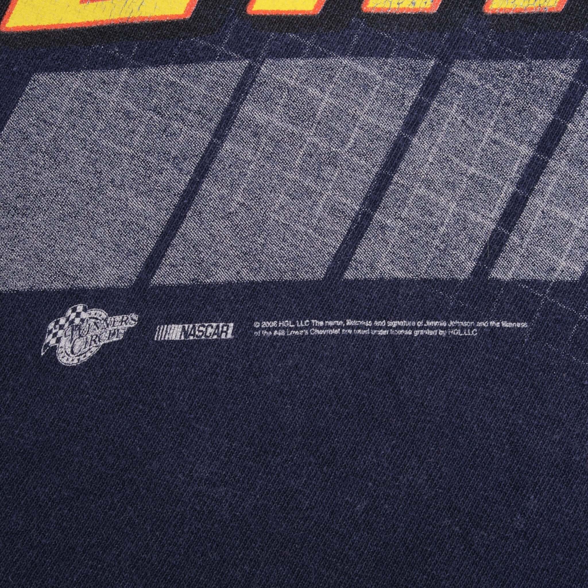 VINTAGE NASCAR JIMMIE JOHNSON TEE SHIRT 2002 SIZE LARGE