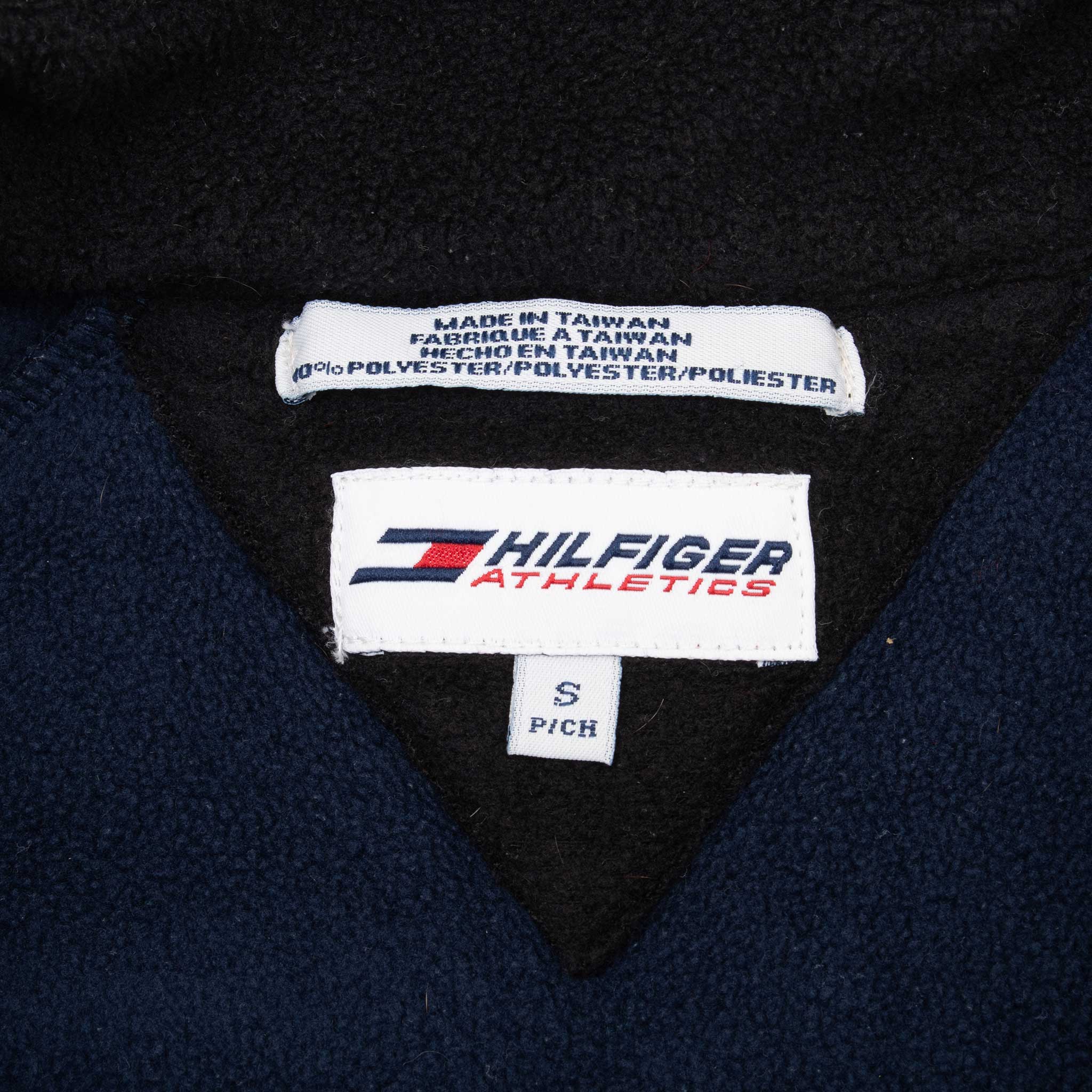 Vintage Tommy Hilfiger Athletics Quarter Zip Fleece Jacket 1990S Size Small
