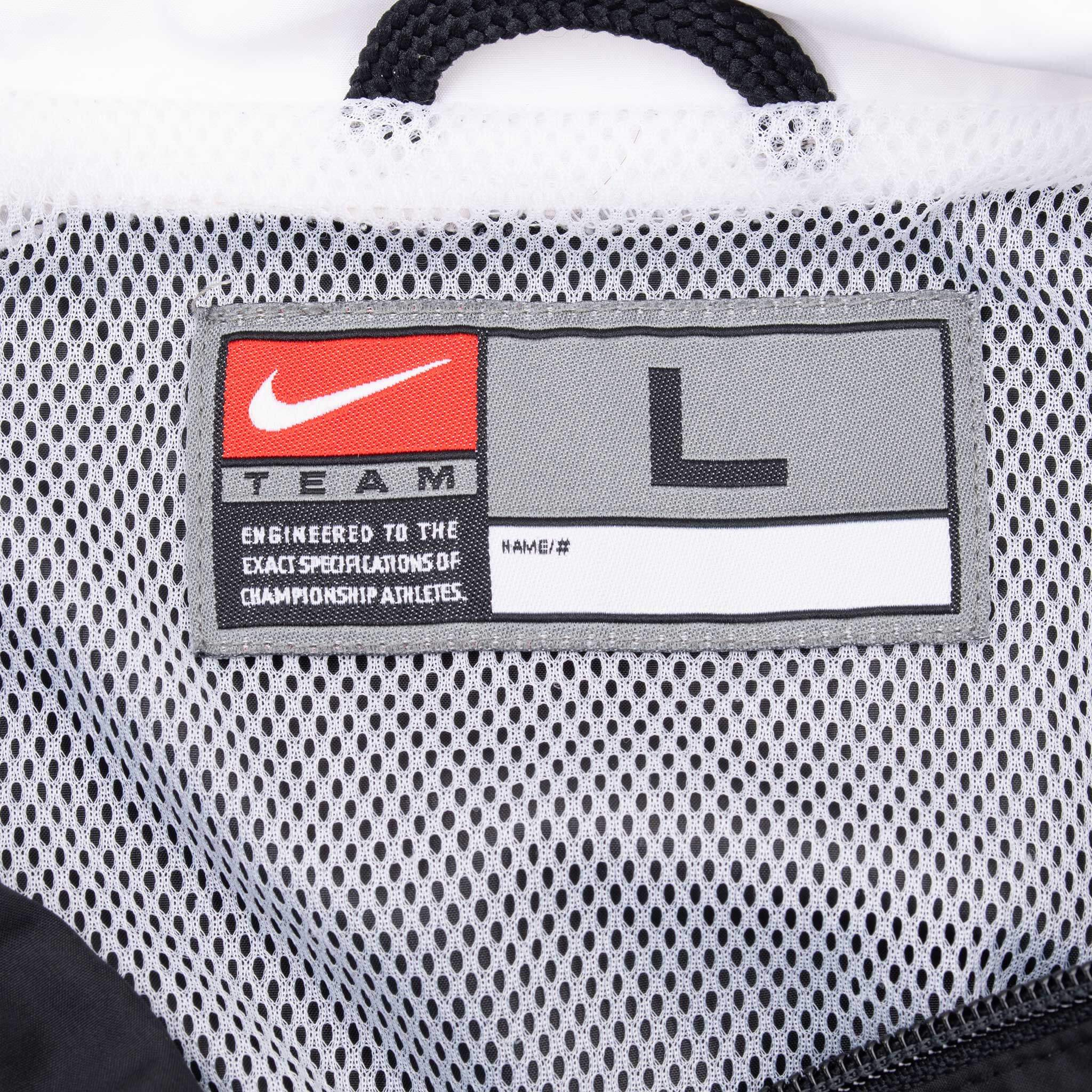 Vintage Nike Classic Swoosh Black Windbreaker Jacket 2000S Size Large