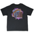 Back of black Diamond Rio T-shirt with colorful logo and website graphic