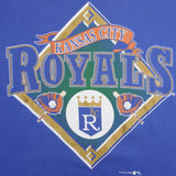 Vintage MLB Kansas City Royals 1990S Tee Shirt Size Large Made In USA With Single Stitch Sleeves