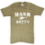 Full front of olive green M*A*S*H 4077th T-shirt with white helicopter print