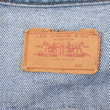 Vintage Levis Type 3 Denim Jacket 4 Pockets 70506 0216 1980S Size 44 Made In Usa