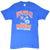 Full front of blue Denver Broncos Super Bowl XXI T-shirt with 1986 AFC Champions print