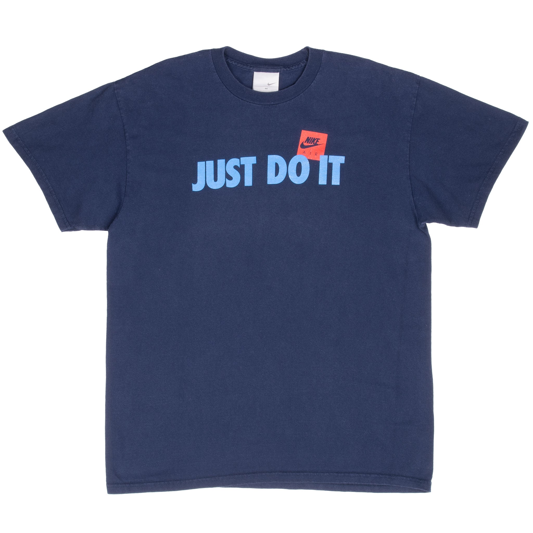 Vintage Nike Just Do It Navy Blue Tee Shirt 2000S Size Medium