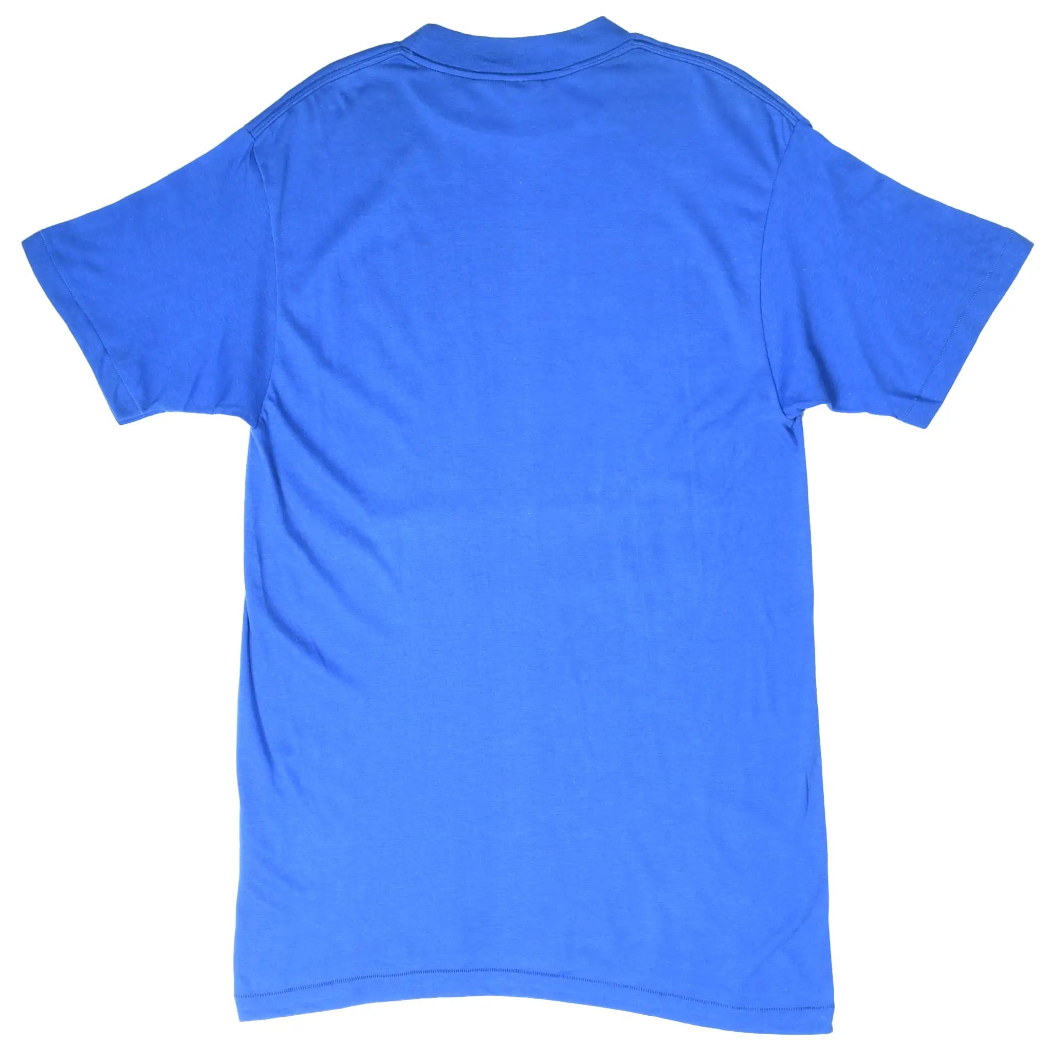 Plain back of blue Denver Broncos short-sleeve T-shirt