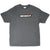 Full front view of dark gray Nike T-shirt with Just Do It graphic