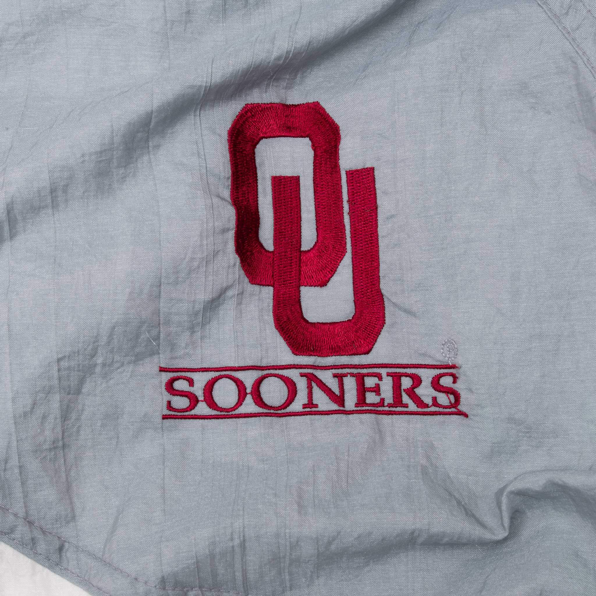 Vintage Ncaa Oklahoma Sooners Windbreaker Jacket 1990S Size Large