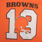 Vintage Champion NFL Cleveland Browns #19 Tee Shirt Early 1980s-1990s Size Small Made In USA With Single Stitch Sleeves.