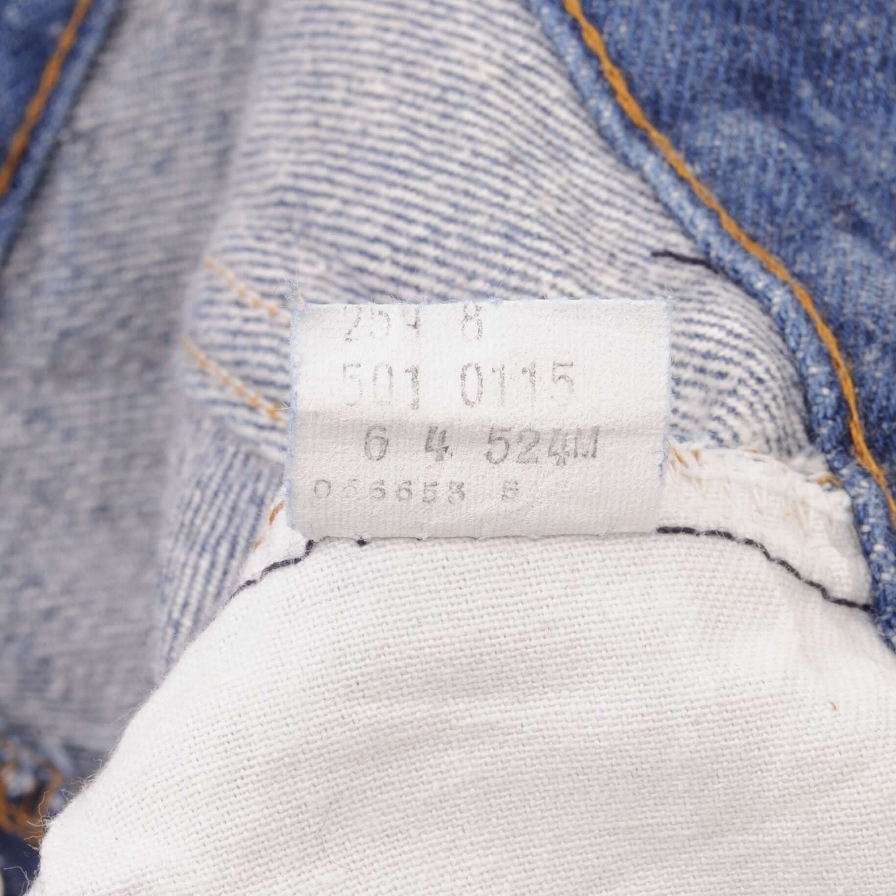 Beautiful Indigo Levis 501 Jeans 1980s Made in USA with Dark Wash  Size on tag 42X30 Actual Size 42X30  Back Button #524