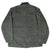 Back of dark moss green Carhartt Michigan chore jacket with center seam and corduroy collar