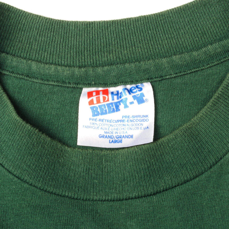 Hanes Beefy-T Vintage Label Tag 1990s