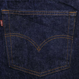 Beautiful Indigo Levis 501 Jeans 1980s Made in USA with Very Dark Wash  Size on tag 50X32 Actual Size 48X31 Back Button #524