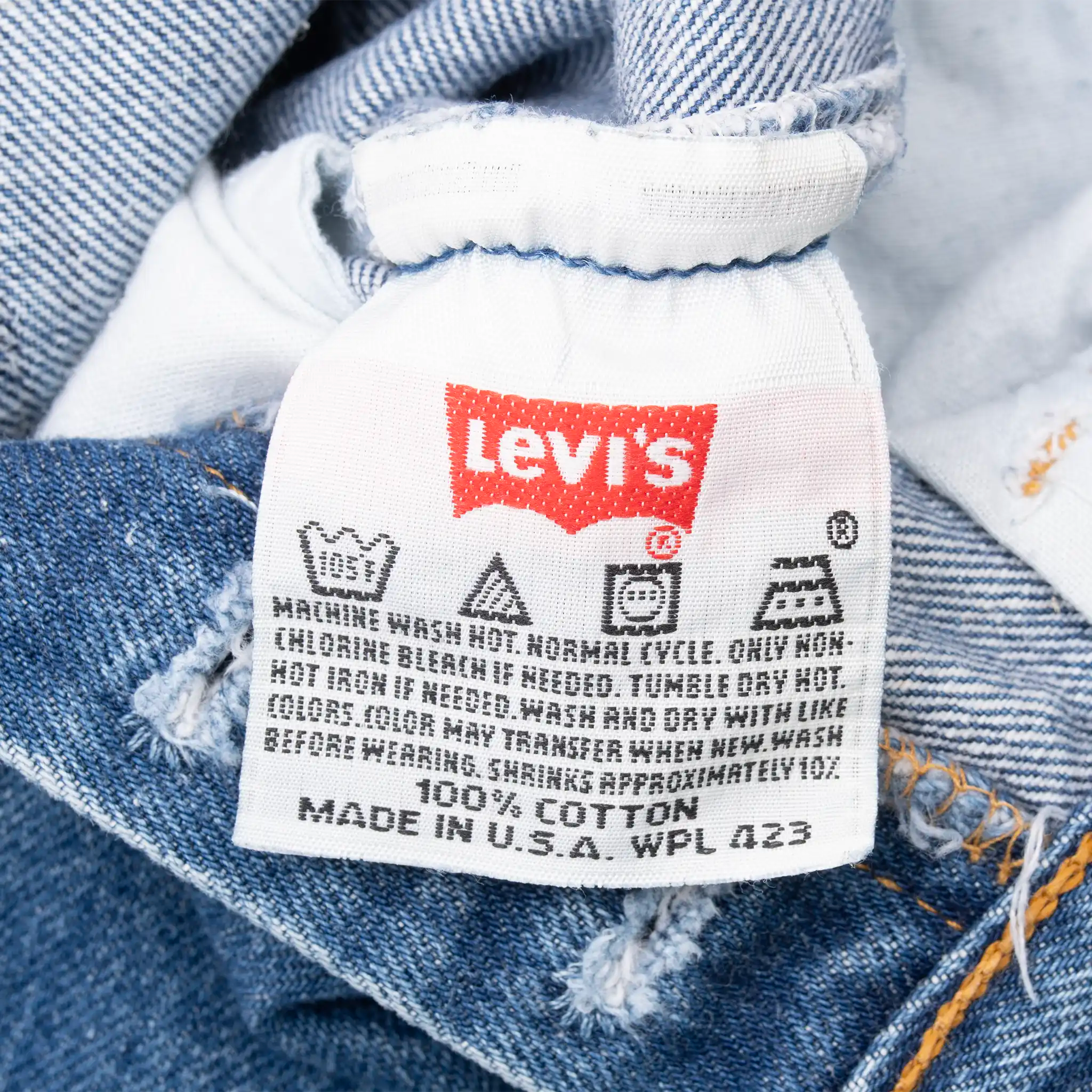 VINTAGE LEVIS 501 JEANS INDIGO SIZE W29 L31 1990S MADE IN USA
