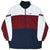 Full front view of Nike half-zip windbreaker with Swoosh chest embroidery