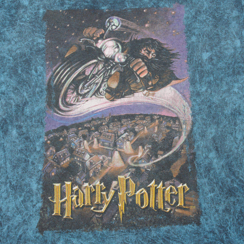 VINTAGE TIE-DYE HARRY POTTER TEE SHIRT 2000 SIZE MEDIUM