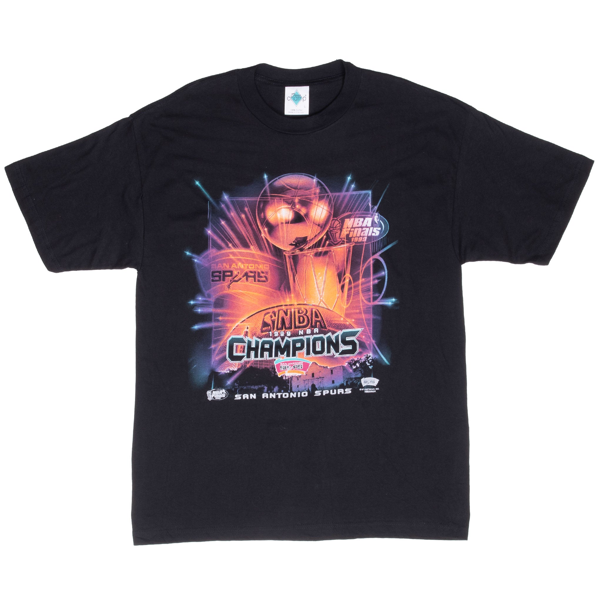 Vintage Nba San Antonio Spurs Champions 1999 Tee Shirt Size Large