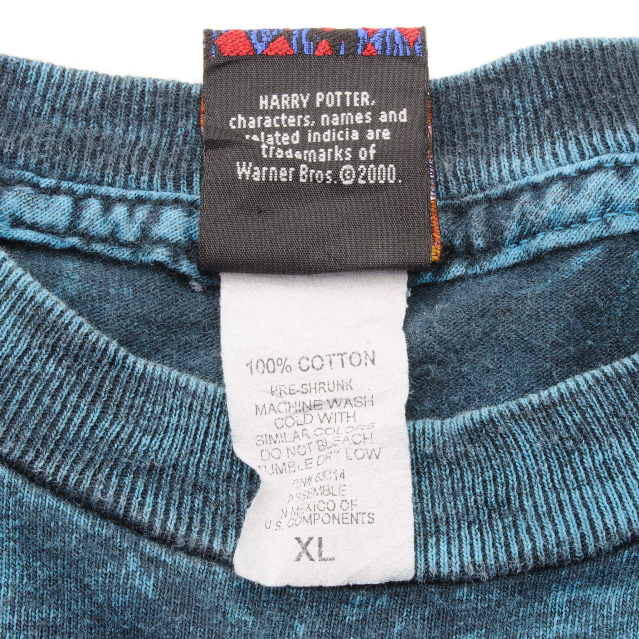 VINTAGE TIE-DYE HARRY POTTER TEE SHIRT 2000 SIZE MEDIUM