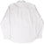 Back of white Levi's long-sleeve denim shirt with a straight shoulder yoke and curved hem