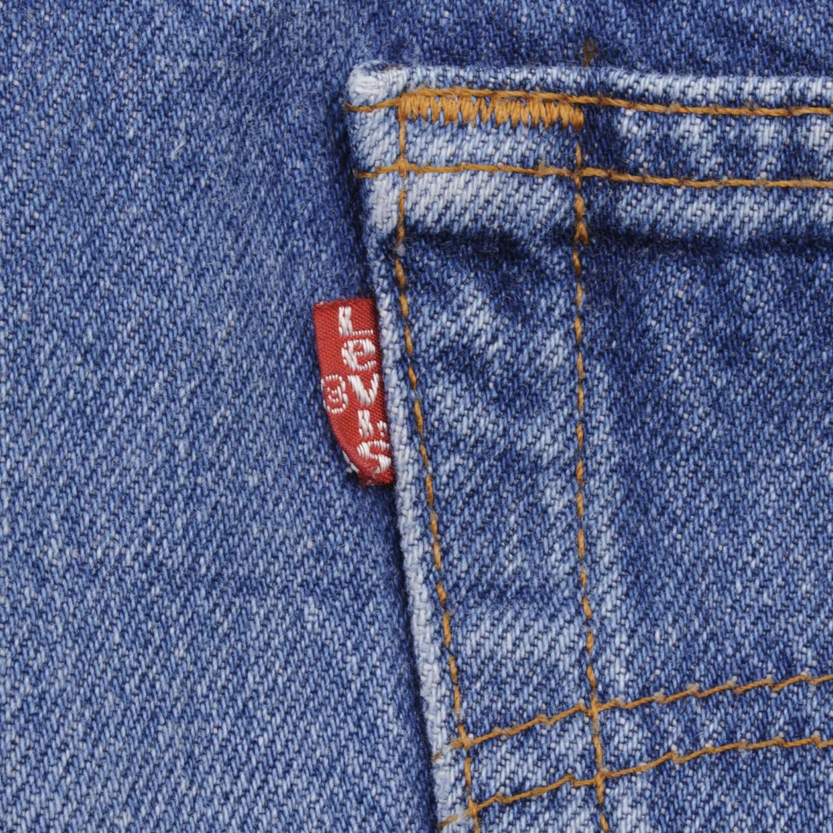 Beautiful Indigo Levis 501 Jeans 1980s Made in USA with Medium Wash  Size on tag 32X35 Actual Size 31X35 Back Button #532