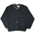 Full front of black Nike pullover windbreaker with center Swoosh and kangaroo pocket