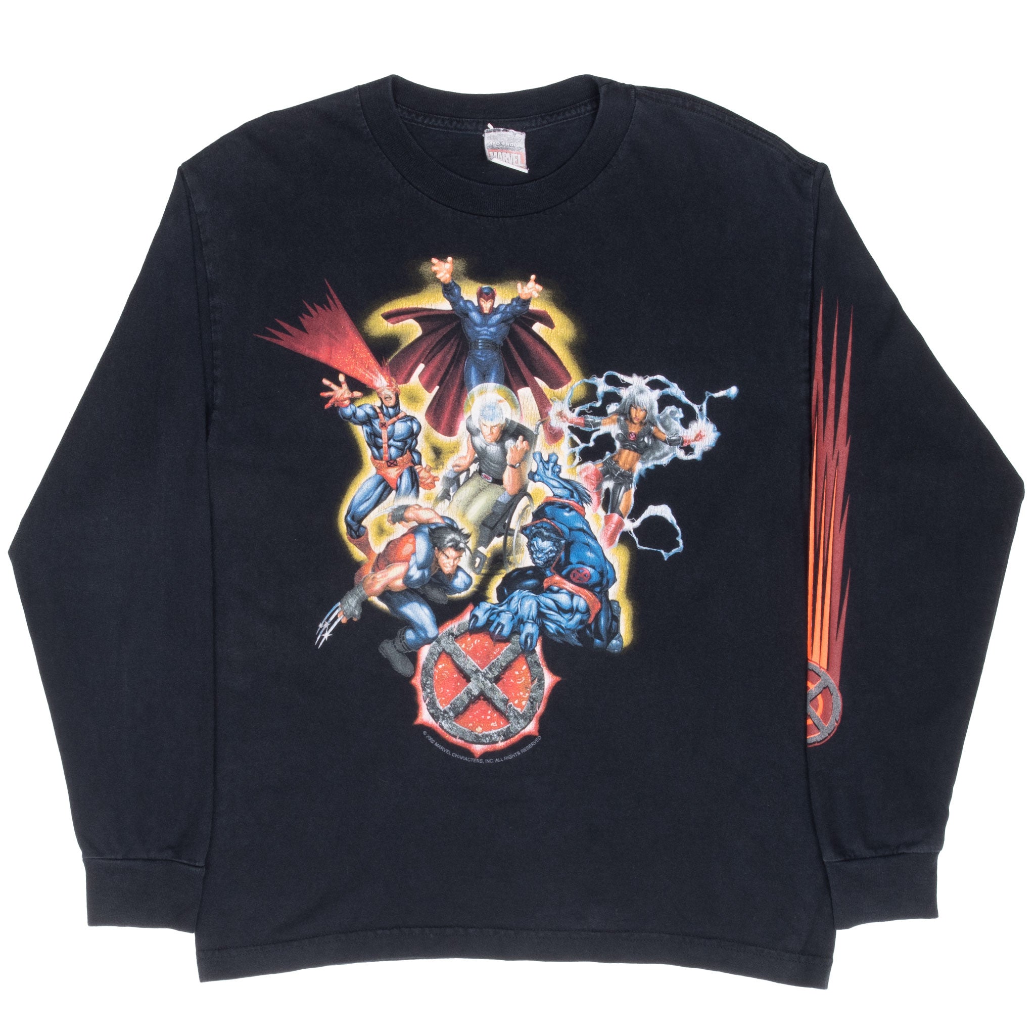 Vintage Marvel X-Men 2002 Long Sleeve Tee Shirt Size Medium
