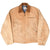Front of brown Carhartt Detroit jacket with corduroy collar and three zip pockets