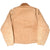 Back of brown Carhartt Detroit jacket with corduroy collar and adjustable waist tabs