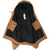 Open Carhartt Active Jacket showing black quilted lining, interior pockets, and label