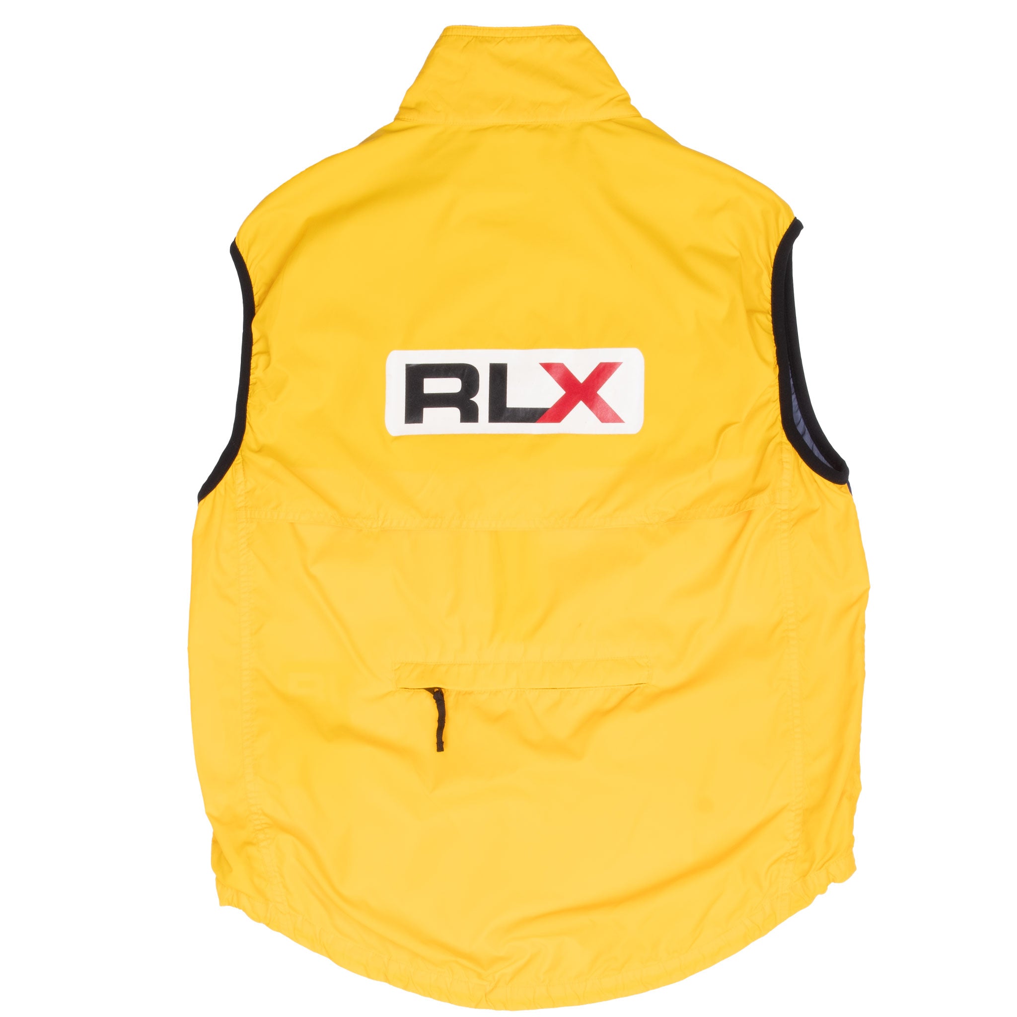 Vintage Ralph Lauren Polo Sport Yellow Windbreaker Vest Jacket 1990S Size Medium