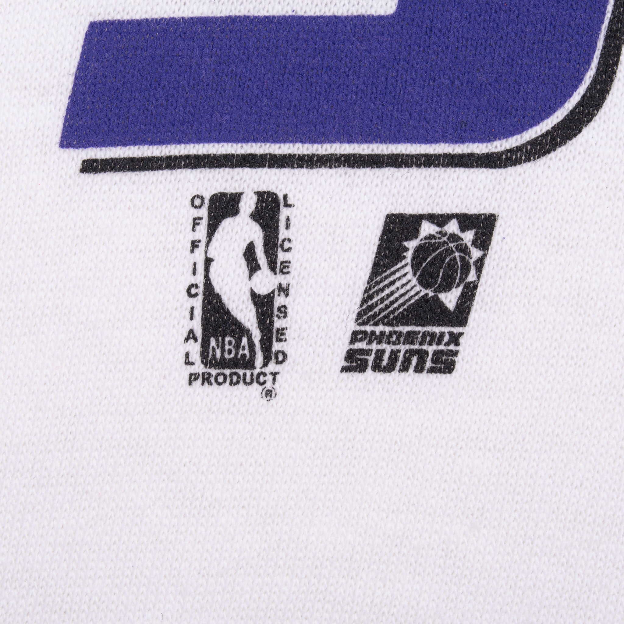 Vintage Nba Phoenix Suns 1990S White Tee Shirt Size XL Deadstock With Single Stitch Sleeves