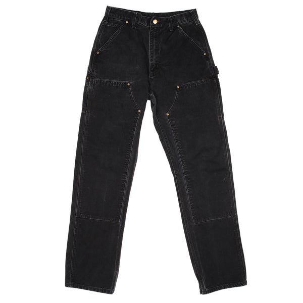 Vintage Carhartt Carpenter Double Knee Black B01BLK Pants 1990S   Size On Label Is 30X34 