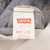 Beautiful Indigo Levis 501 Jeans 1980s Made in USA with Dark Wash  Size on tag 40X30 Actual Size 38X28 Back Button #522