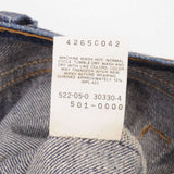 Beautiful Indigo Levis 501 Jeans 1980s Made in USA with Dark Wash  Size on tag 40X30 Actual Size 38X28 Back Button #522