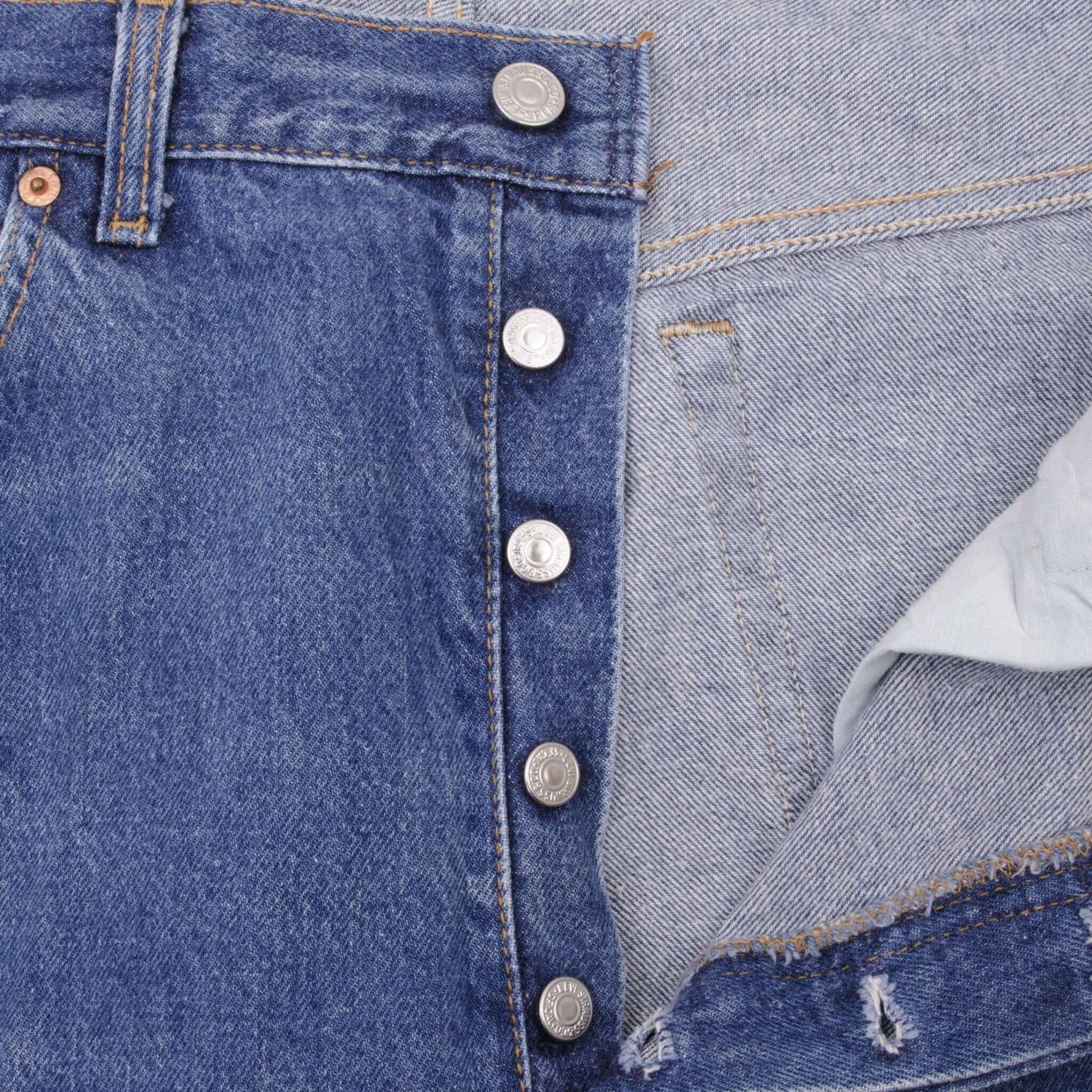 Beautiful Indigo Levis 501 Jeans 1980s Made in USA with Dark Wash  Size on tag 38X30 Actual Size 37X30 Back Button #501