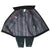 Open black Carhartt Detroit jacket showing gray blanket lining with red stripes