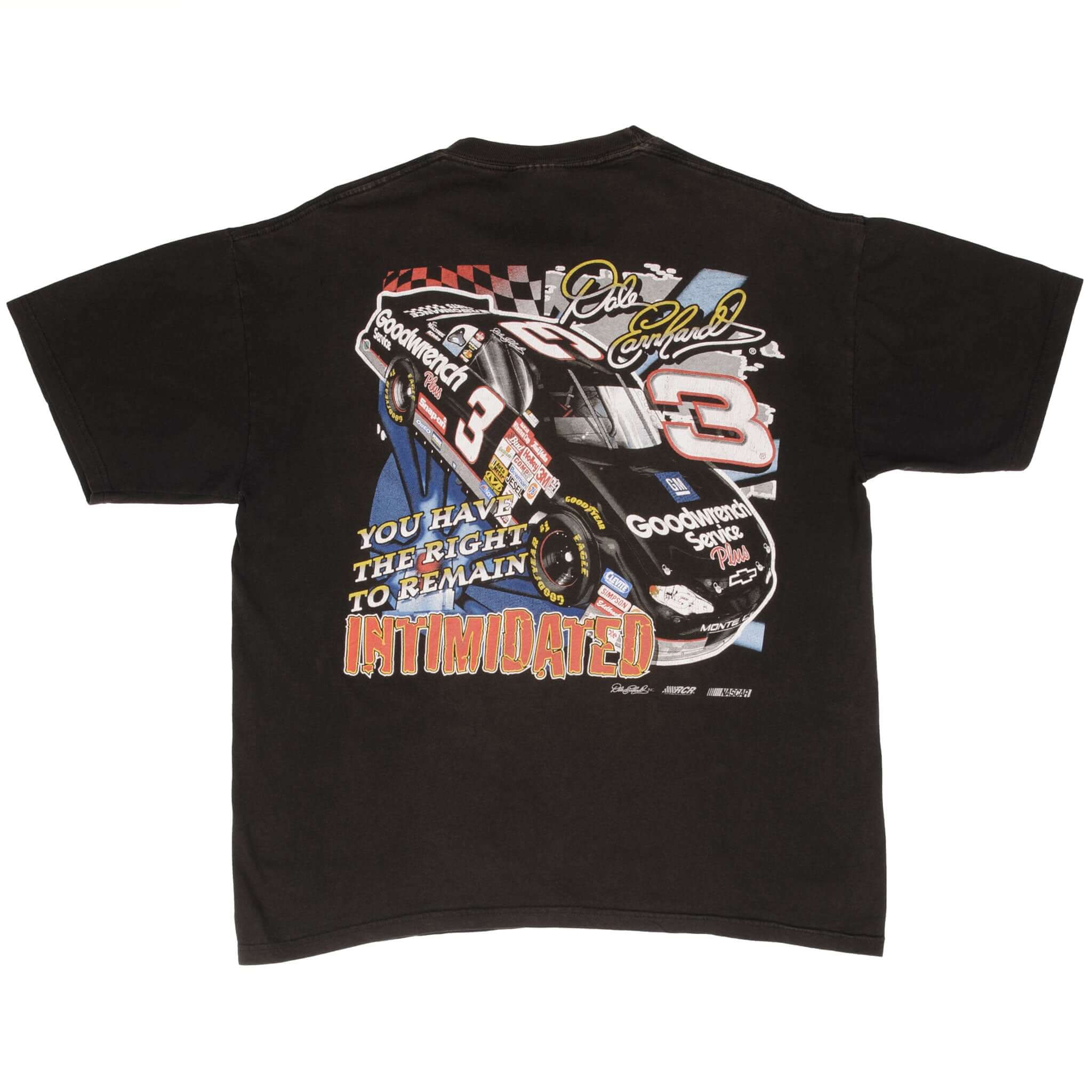 Vintage Nascar Dale Earnhardt Intimidated 1990S Tee Shirt Size Large