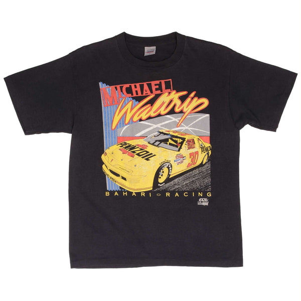 Vintage Nascar Michael Waltrip Pennzoil 1991 Tee Shirt Size Large Made In Usa With Single Stitch