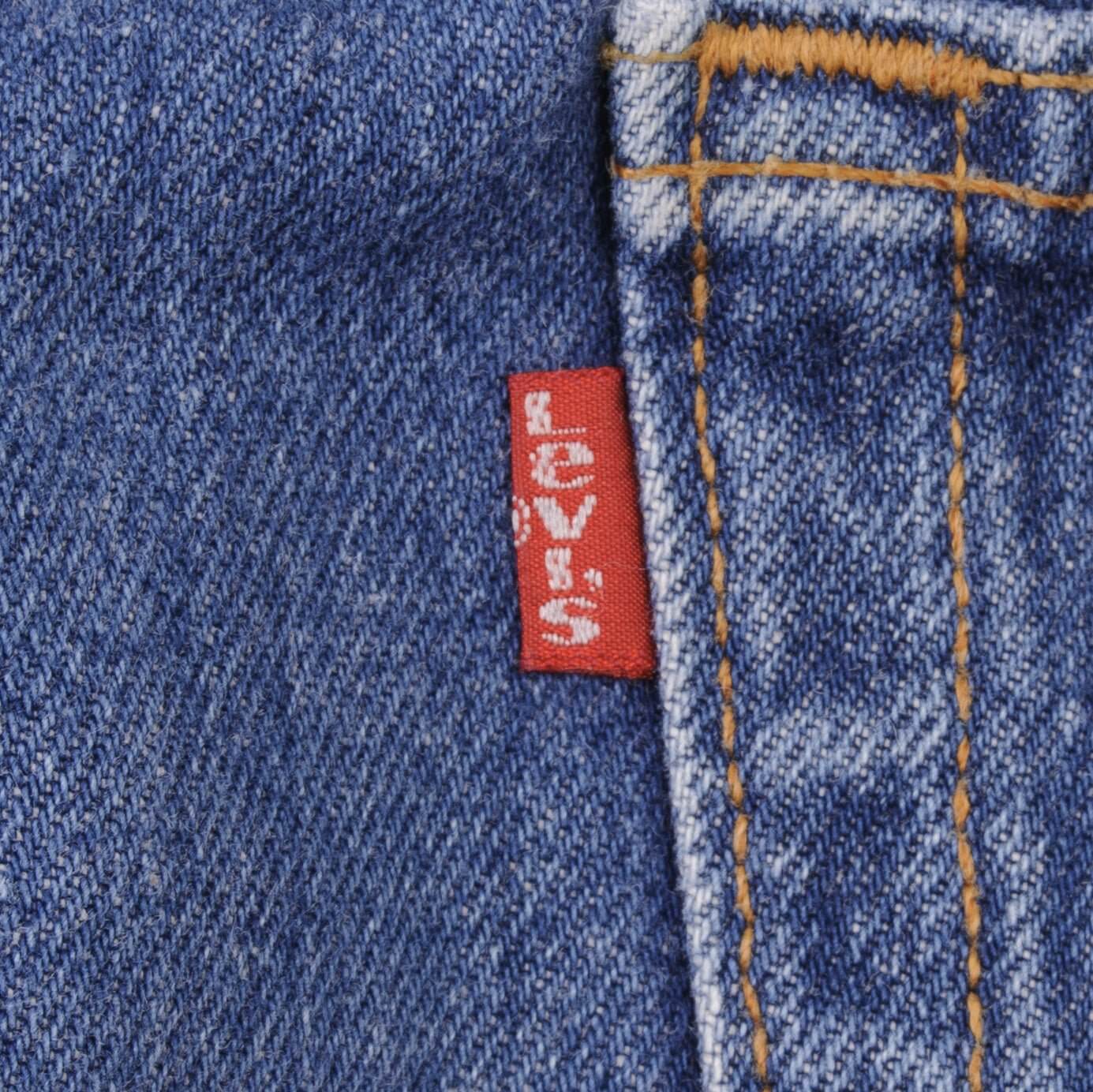 Beautiful Indigo Levis 501 Jeans 1980s Made in USA with Dark Wash  Size on tag 38X30 Actual Size 37X30 Back Button #501