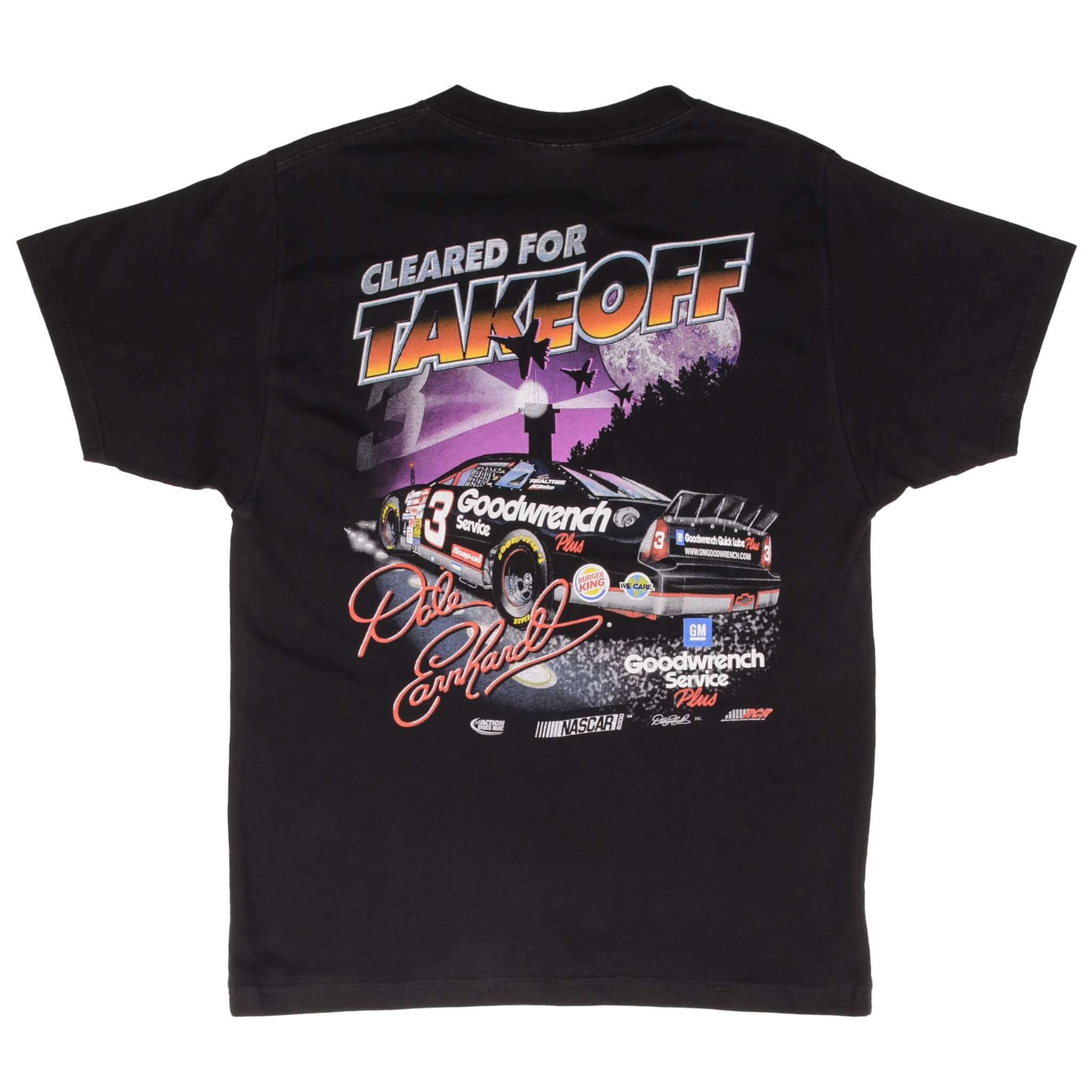 Vintage Nascar Dale Earnhardt Jet Black Attack 2000 Tee Shirt Size Large