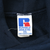 Russell Athletic XXL care content label inside navy blue hoodie
