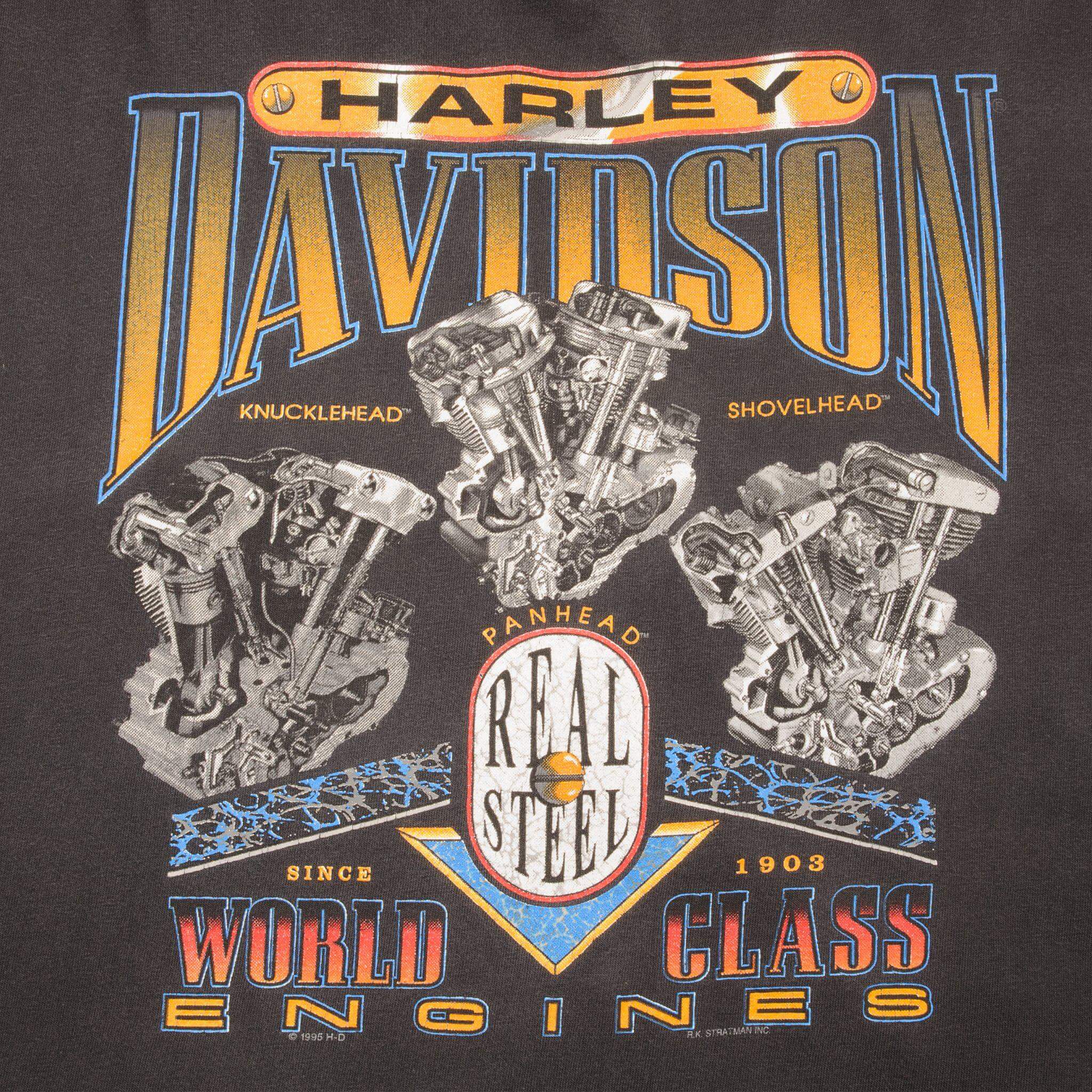 VINTAGE HARLEY DAVIDSON TEE SHIRT 1995 SIZE XL MADE IN USA