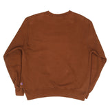 Vintage Champion Embroidered Spellout Brown Sweatshirt 1990S Size Large 