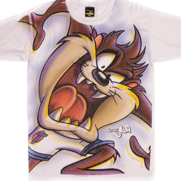 VINTAGE TAZ SPACE JAM TEE SHIRT 1996 SIZE LARGE MADE IN USA